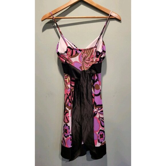 Y2K Taboo Pink Purple Babydoll Sundress Sz M Retro Hippie Whimsygoth - Picture 4 of 6